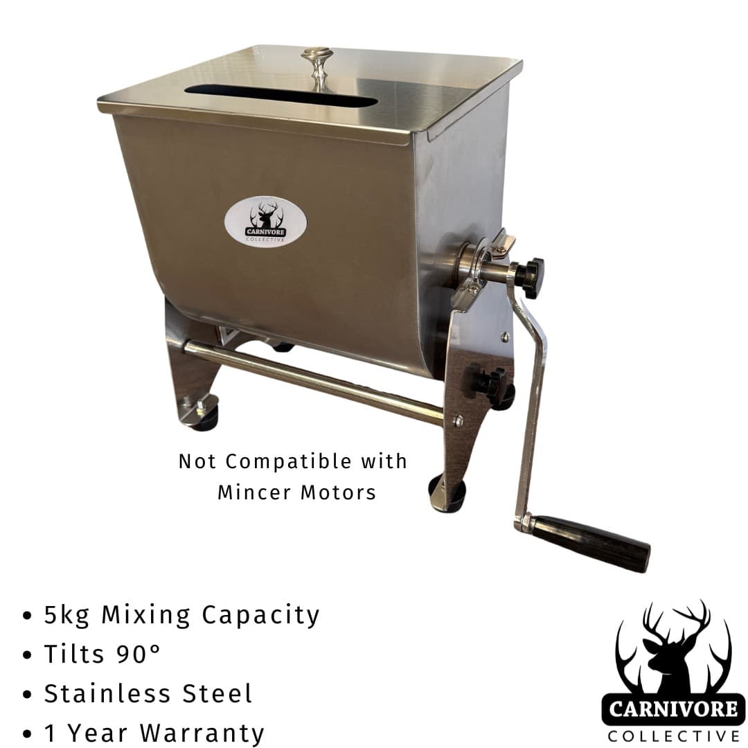 Carnivore Collective 5kg Tilting Meat Mixer (Perfect for Small Batches)